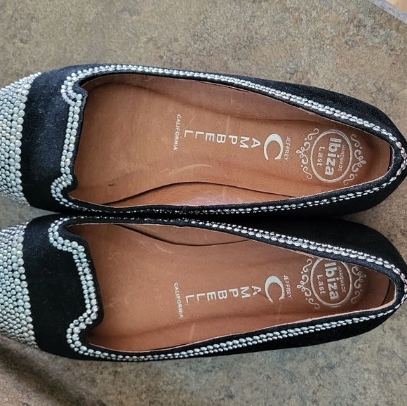 Jeffrey Campbell Ibiza Suede Studded Ballet Flats Size 7.5 - Picture 5 of 10